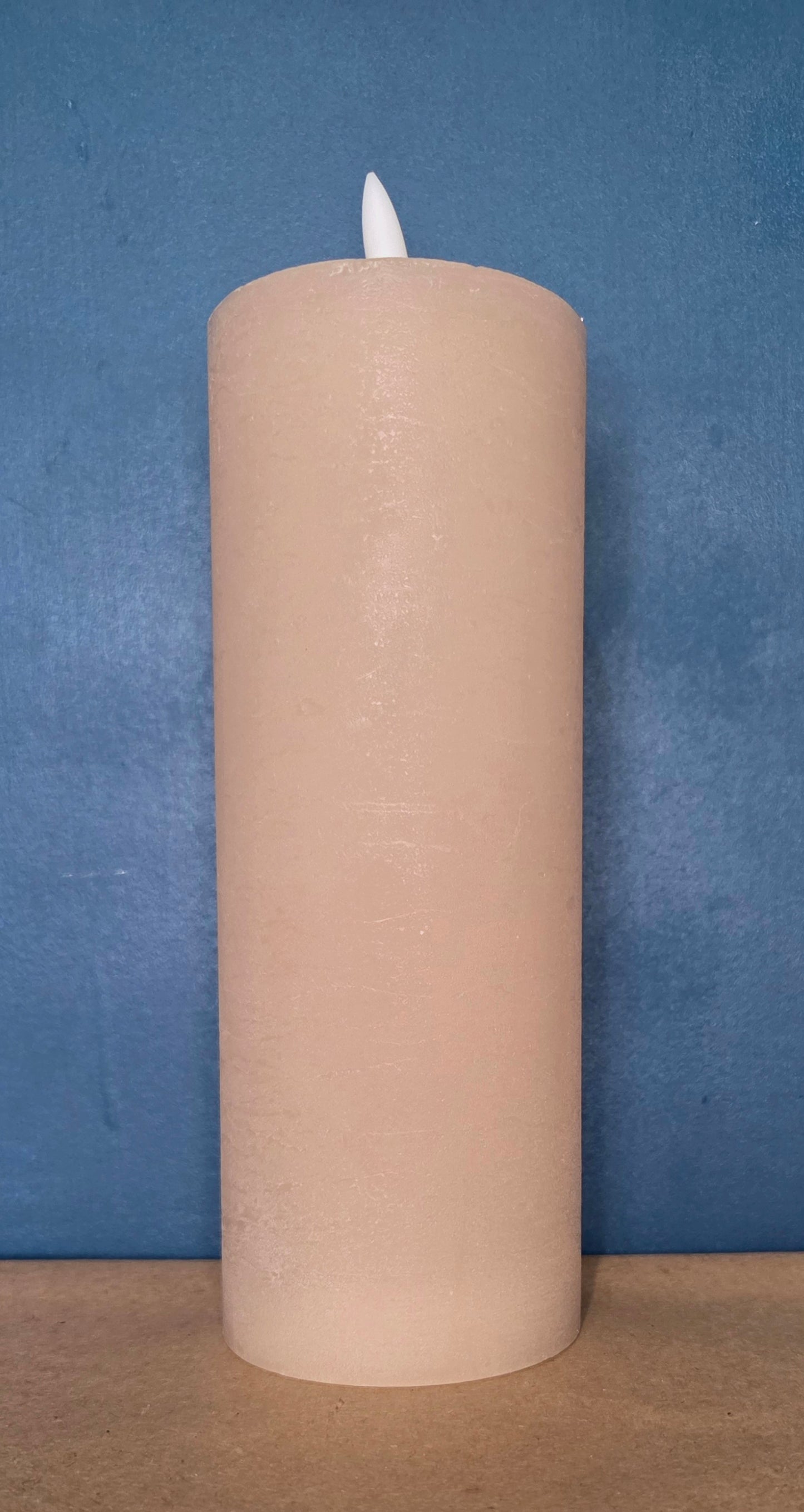 Bougie LED réaliste "rose pale" ( 2O cm )